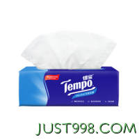 Tempo 得宝 plus会员：得宝（TEMPO）抽纸 经典无香4层90抽*1包 餐巾纸 纸巾 卫生纸