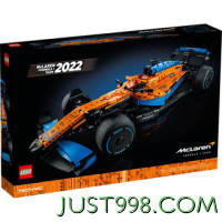 京东百亿补贴、PLUS会员：LEGO 乐高 Technic科技系列 42141 迈凯轮F1赛车